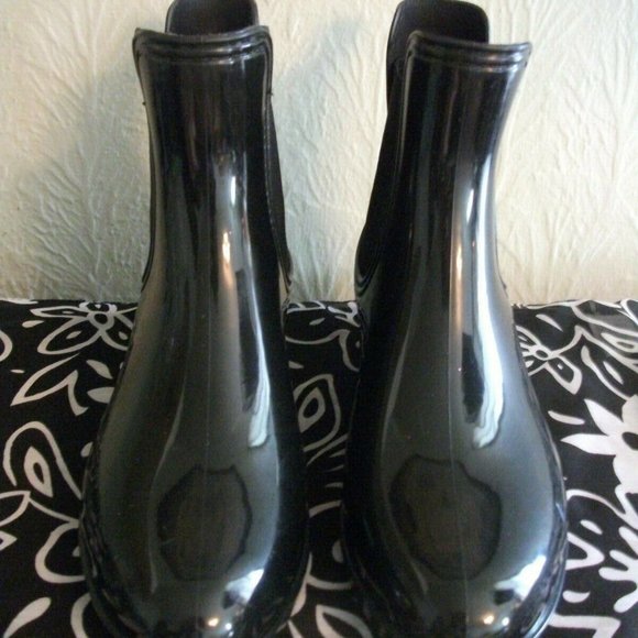 Nicole Miller Suzy Rain Boots Size 6 Black - Picture 2 of 8